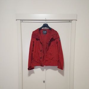 Hooded rain jacket